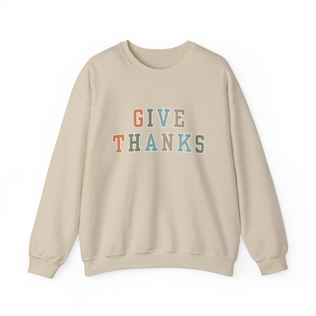 Give Thanks Women's Graphic Sweatshirt