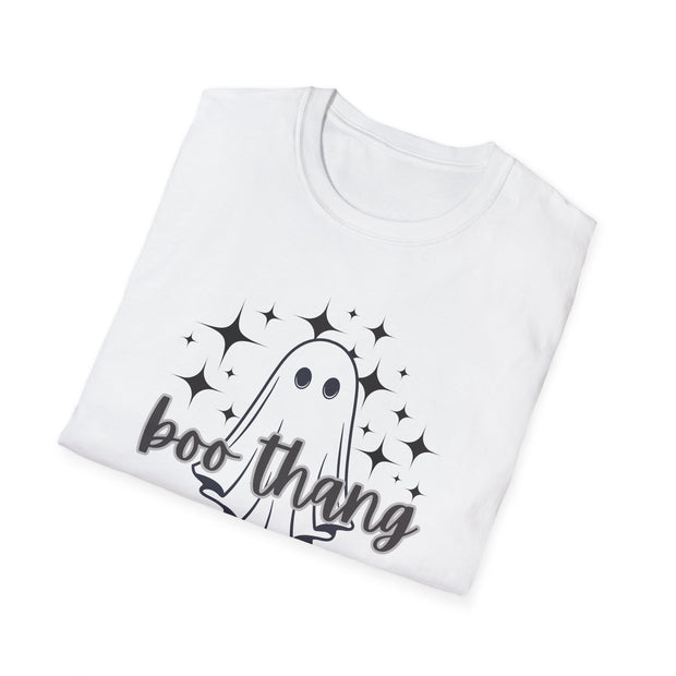 Boo Thang Ghost and Stars  Spooky Season, Halloween Graphic T-Shirt