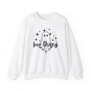 Boo Thang Ghost With Stars Halloween Graphic Sweatshirt