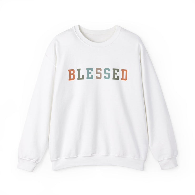 Fun Fall Colors Blessed Women's Graphic Sweatshirt