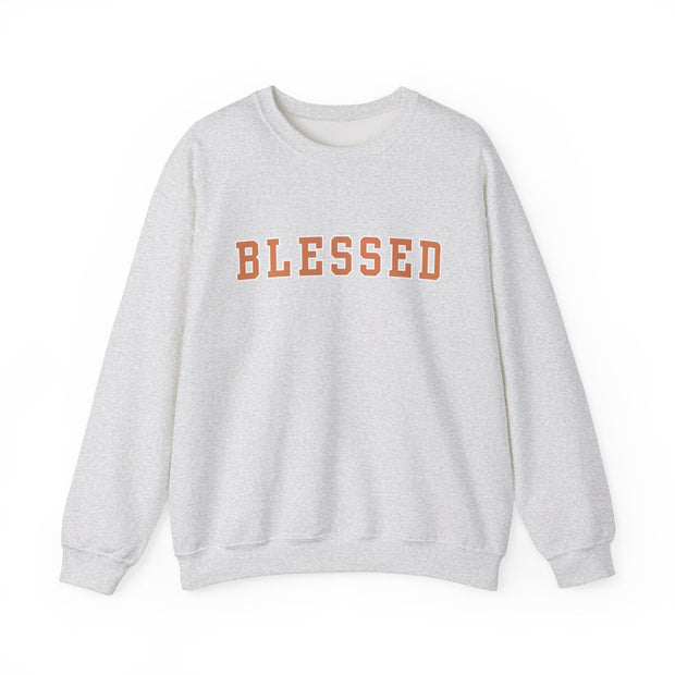 Dusty Orange Blessed Women's Graphic Sweatshirt