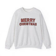 Plaid Print  Merry Christmas Women's Graphic Sweatshirt