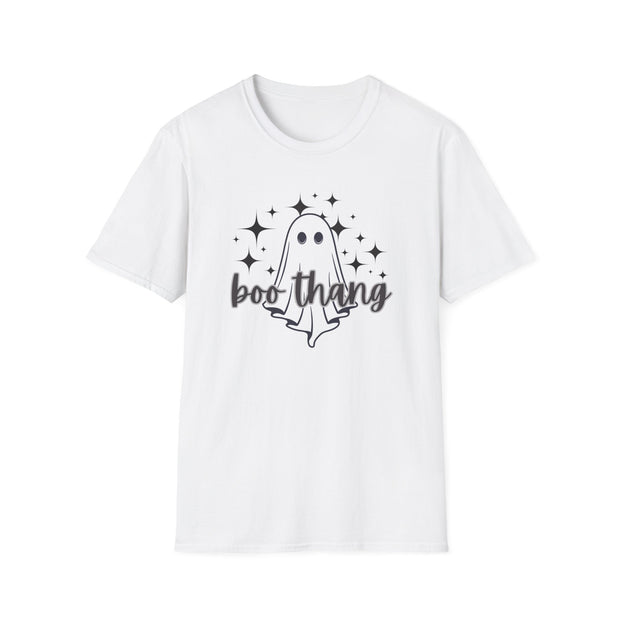 Boo Thang Ghost and Stars  Spooky Season, Halloween Graphic T-Shirt