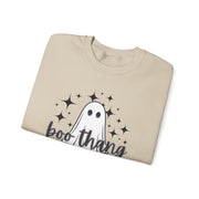 Boo Thang Ghost With Stars Halloween Graphic Sweatshirt