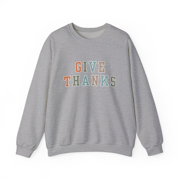 Give Thanks Women's Graphic Sweatshirt