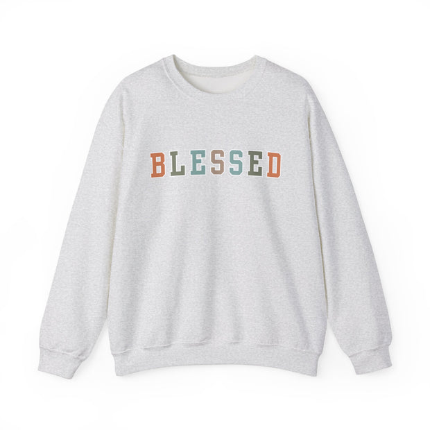 Fun Fall Colors Blessed Women's Graphic Sweatshirt