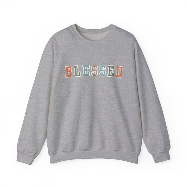 Fun Fall Colors Blessed Women's Graphic Sweatshirt