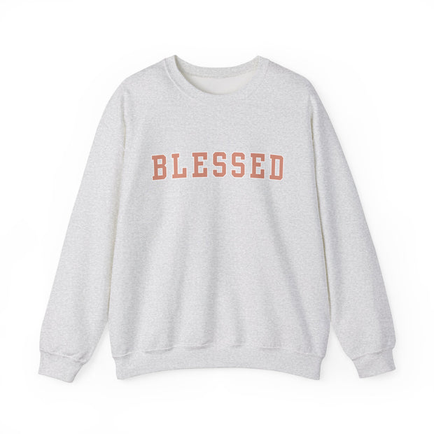 Dusty Pink Blessed Women's Graphic Sweatshirt