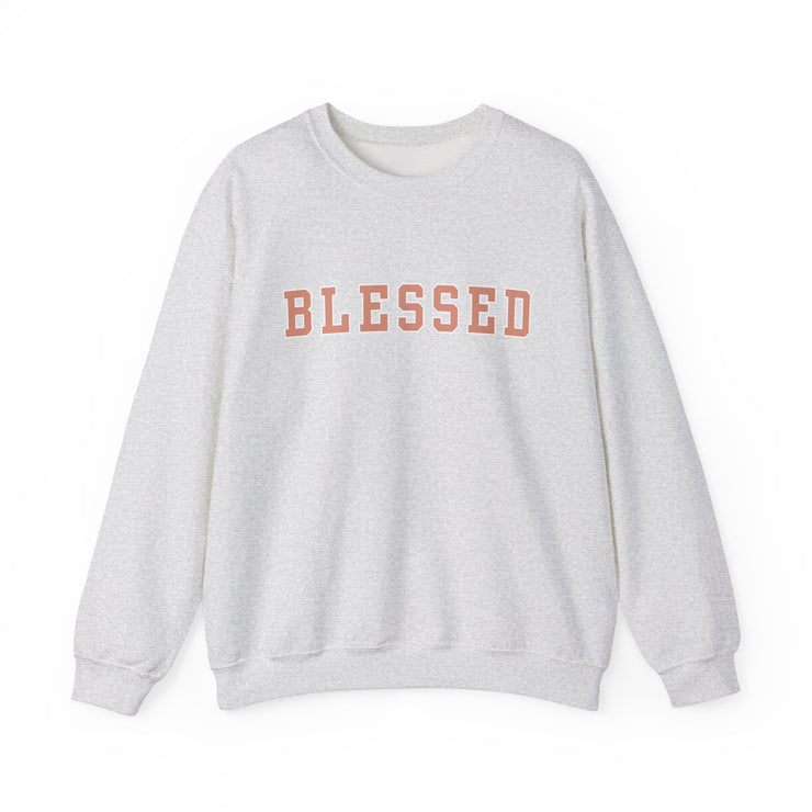 Dusty Pink Blessed Women's Graphic Sweatshirt