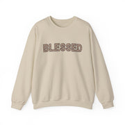 Leopard Print Blessed Women's Graphic Sweatshirt