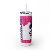 Personalized Drip Baseball Player Sports Tumbler With Straw