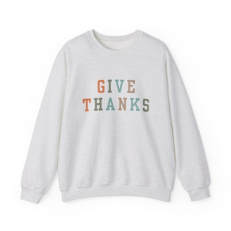 Give Thanks Women's Graphic Sweatshirt