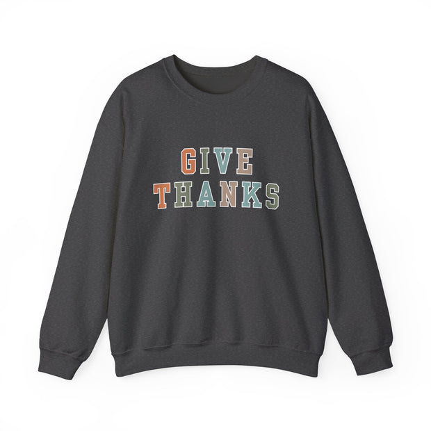 Give Thanks Women's Graphic Sweatshirt