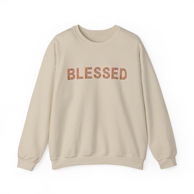 Retro Floral Blessed Graphic Sweatshirt