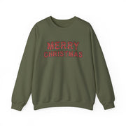 Plaid Print  Merry Christmas Women's Graphic Sweatshirt